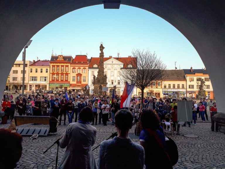 Projev Filipa Pýchy na demonstraci Milion chvilek pro demokracii